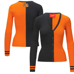 Cincinnati Bengals STAUD Women's Cargo Sweater Black/Orange