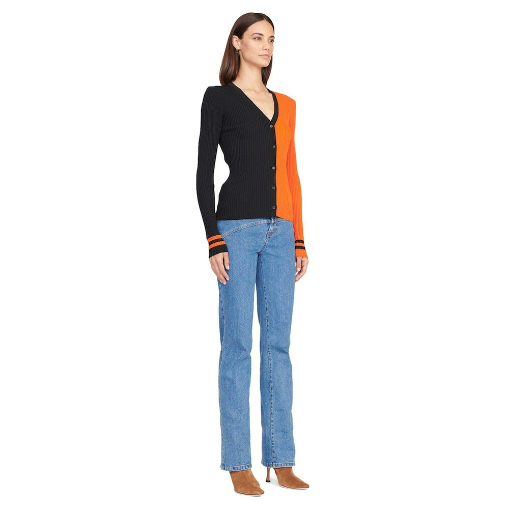 Cincinnati Bengals STAUD Women's Cargo Sweater Black/Orange