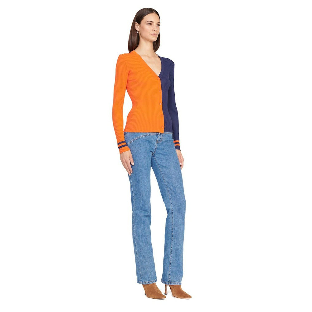 Denver Broncos STAUD Women's Cargo Sweater Orange/Navy