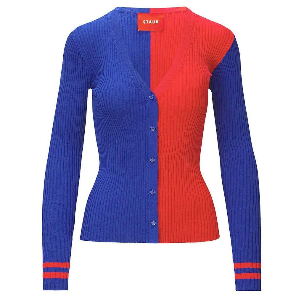 New York Giants STAUD Women's Cargo Sweater Royal/Red
