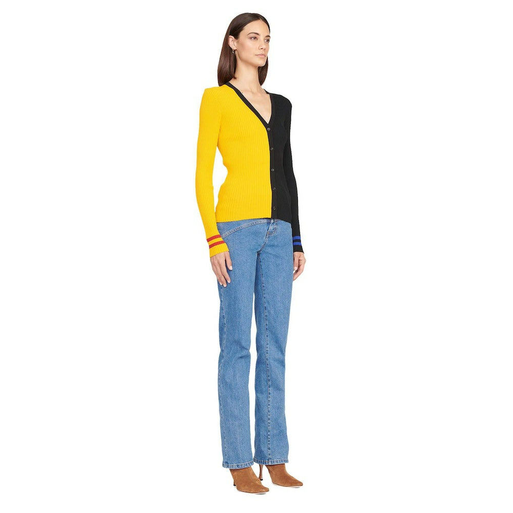 Pittsburgh Steelers STAUD Women's Cargo Sweater Gold/Black