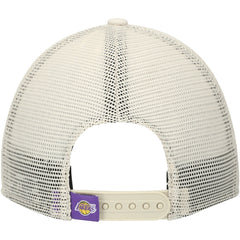 Los Angeles Lakers Rough Edge Logo Trucker 9TWENTY Adjustable Hat Cream