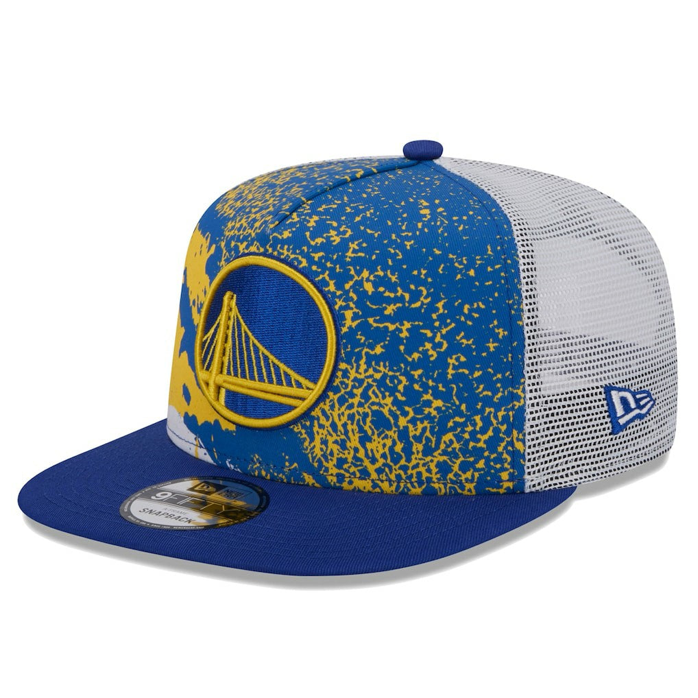 Golden State Warriors Court Sport Speckle 9FIFTY Snapback Hat Royal