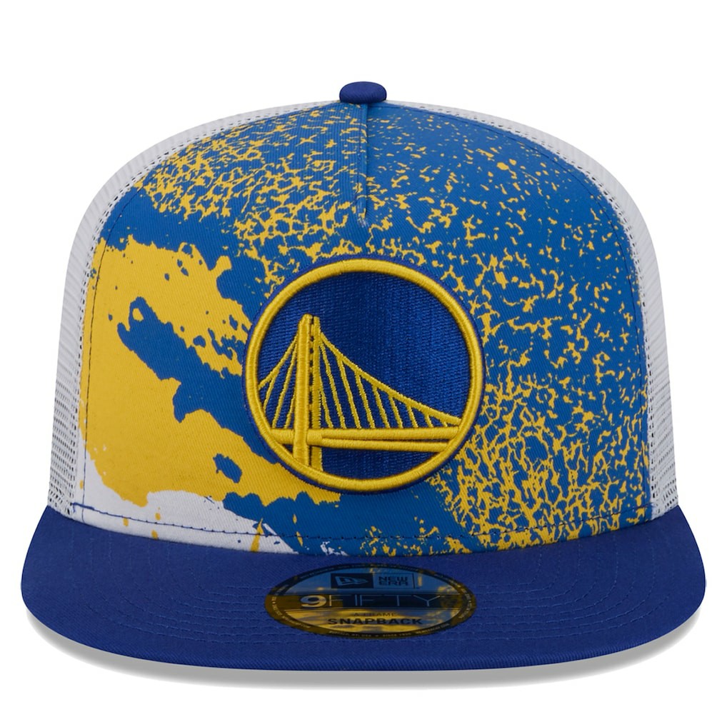 Golden State Warriors Court Sport Speckle 9FIFTY Snapback Hat Royal