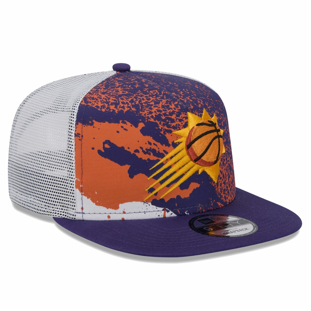 Phoenix Suns Court Sport Speckle 9FIFTY Snapback Hat Purple
