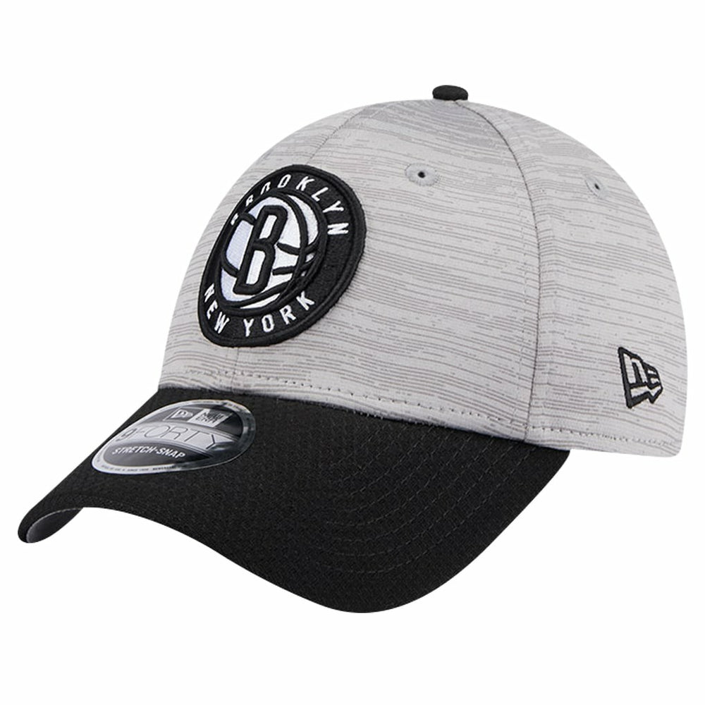 Brooklyn Nets Active Digi-Tech Two-Tone 9FORTY Adjustable Hat Heather Gray/Black