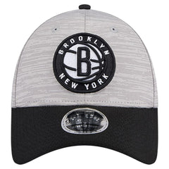 Brooklyn Nets Active Digi-Tech Two-Tone 9FORTY Adjustable Hat Heather Gray/Black