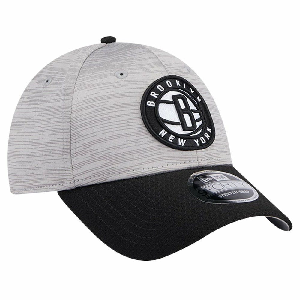 Brooklyn Nets Active Digi-Tech Two-Tone 9FORTY Adjustable Hat Heather Gray/Black