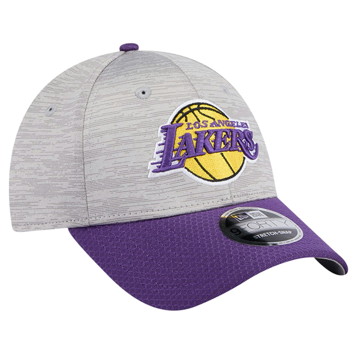 Los Angeles Lakers Active Digi-Tech Two-Tone 9FORTY Adjustable Hat Heather Gray/Purple
