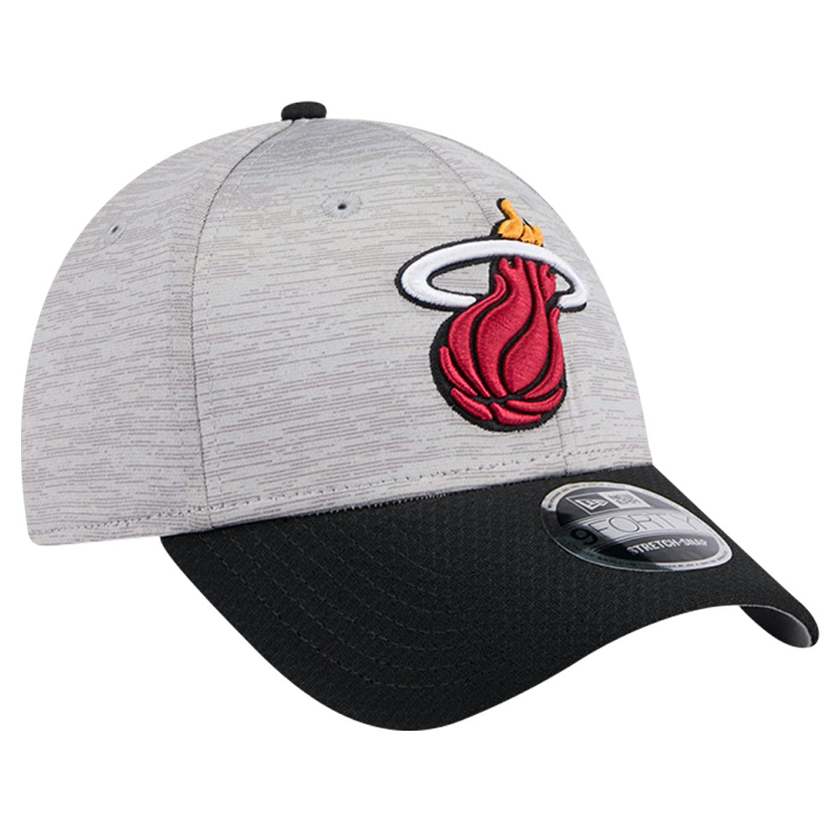 Miami Heat Active Digi-Tech Two-Tone 9FORTY Adjustable Hat Heather Gray/Black