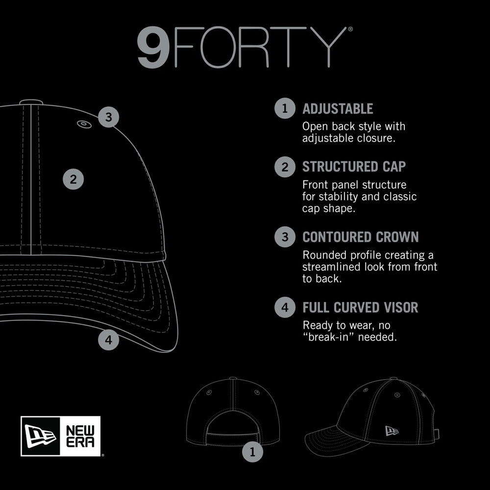 Miami Heat Active Digi-Tech Two-Tone 9FORTY Adjustable Hat Heather Gray/Black