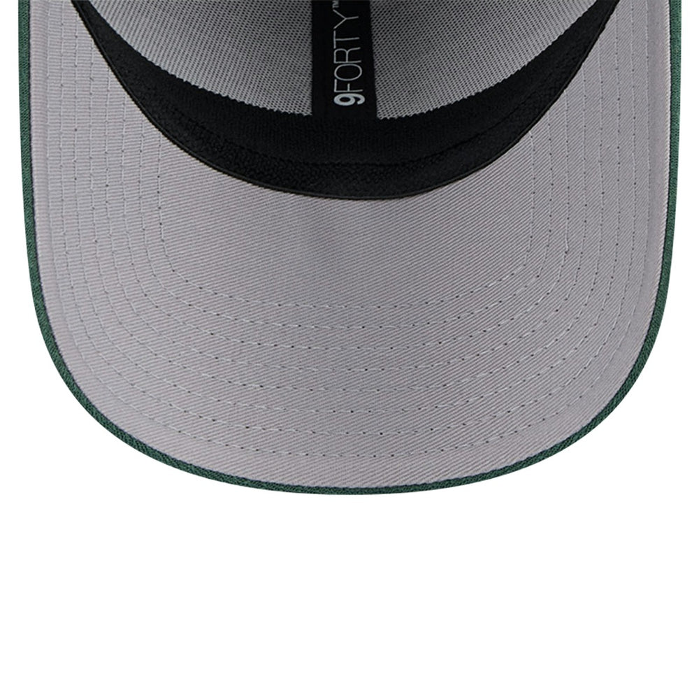 Milwaukee Bucks Active Digi-Tech Two-Tone 9FORTY Adjustable Hat Heather Gray/Hunter Green