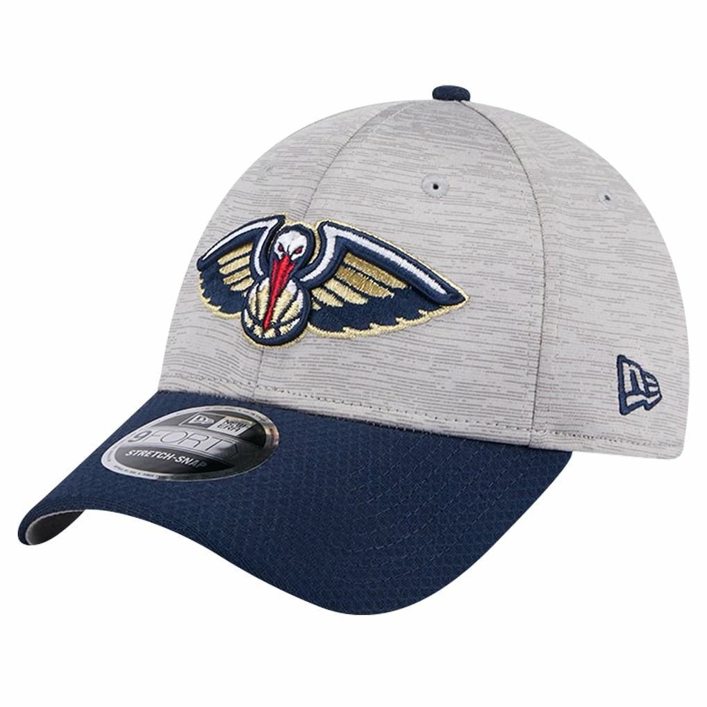 New Orleans Pelicans Active Digi-Tech Two-Tone 9FORTY Adjustable Hat Heather Gray/Navy