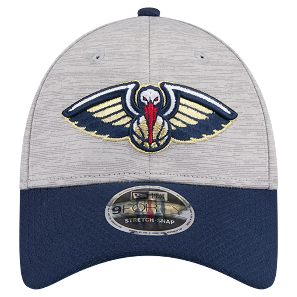 New Orleans Pelicans Active Digi-Tech Two-Tone 9FORTY Adjustable Hat Heather Gray/Navy