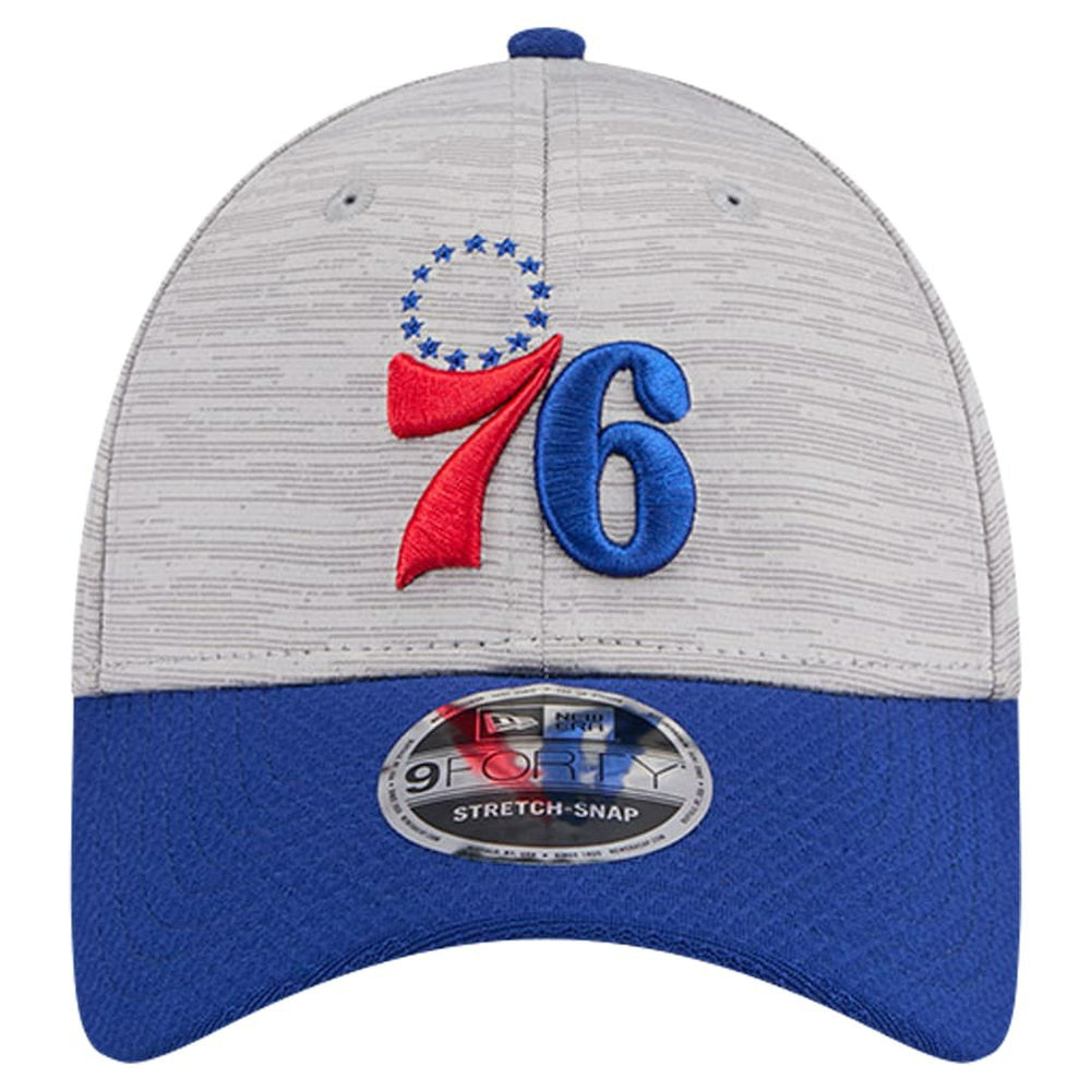 Philadelphia 76ers Active Digi-Tech Two-Tone 9FORTY Adjustable Hat Heather Gray/Royal