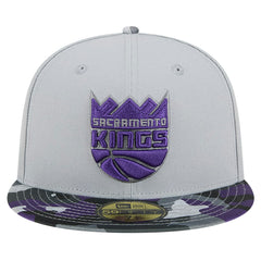 Sacramento Kings Active Color Camo Visor 59FIFTY Fitted Hat Gray