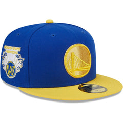 Golden State Warriors Gameday Gold Pop Stars 59FIFTY Fitted Hat Royal/Gold