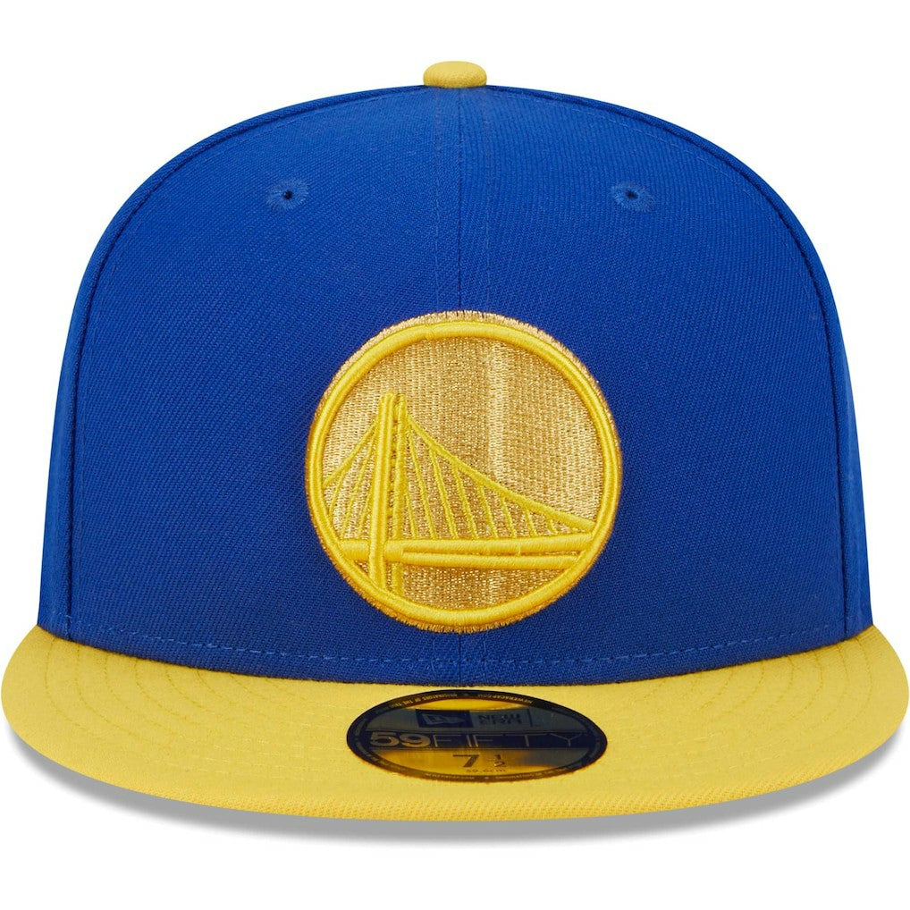 Golden State Warriors Gameday Gold Pop Stars 59FIFTY Fitted Hat Royal/Gold