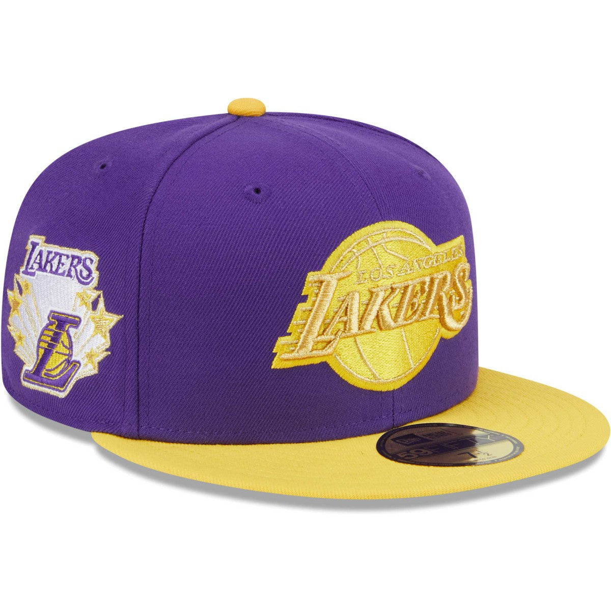 Los Angeles Lakers Gameday Gold Pop Stars 59FIFTY Fitted Hat Purple/Gold