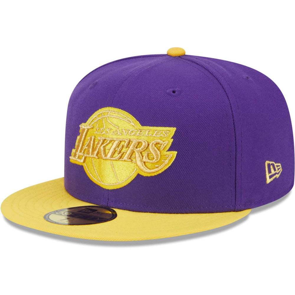 Los Angeles Lakers Gameday Gold Pop Stars 59FIFTY Fitted Hat Purple/Gold