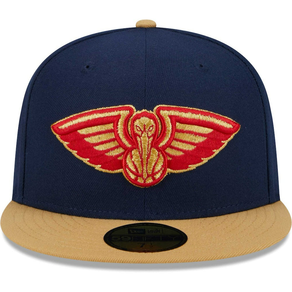 New Orleans Pelicans Gameday Gold Pop Stars 59FIFTY Fitted Hat Navy/Gold