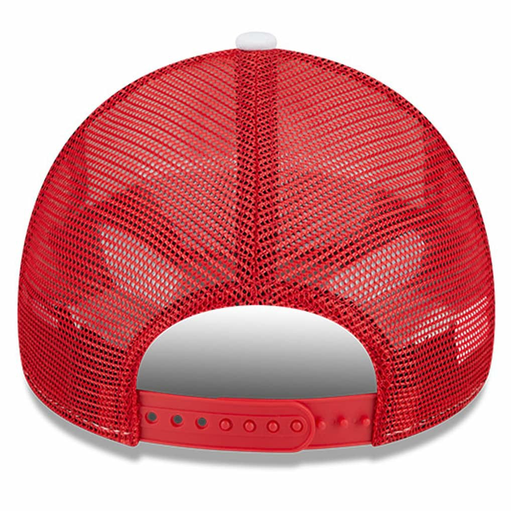 Atlanta Hawks Court Sport Foam A-Frame 9FORTY Adjustable Trucker Hat White/Red