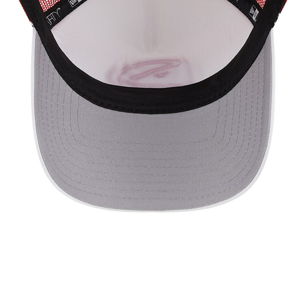 Atlanta Hawks Court Sport Foam A-Frame 9FORTY Adjustable Trucker Hat White/Red