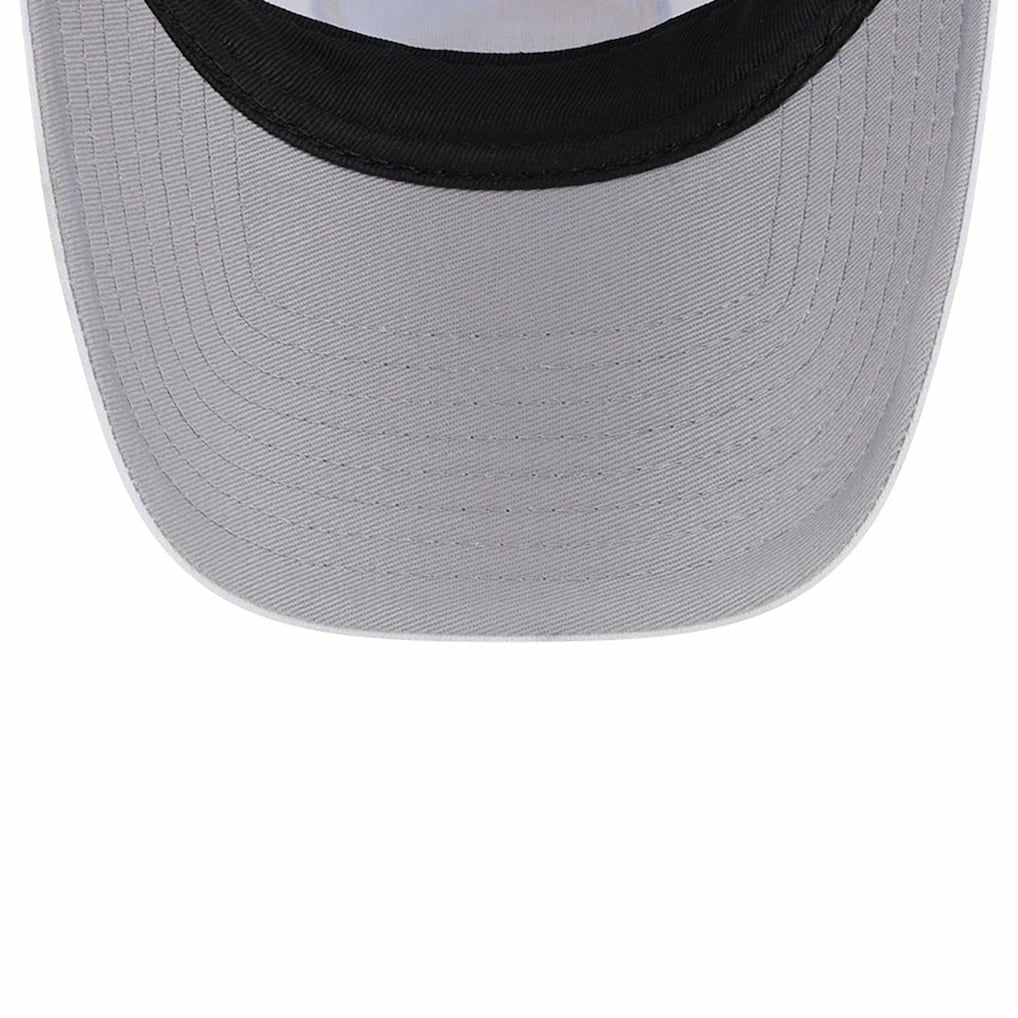 Golden State Warriors Court Sport Foam A-Frame 9FORTY Adjustable Trucker Hat White/Royal