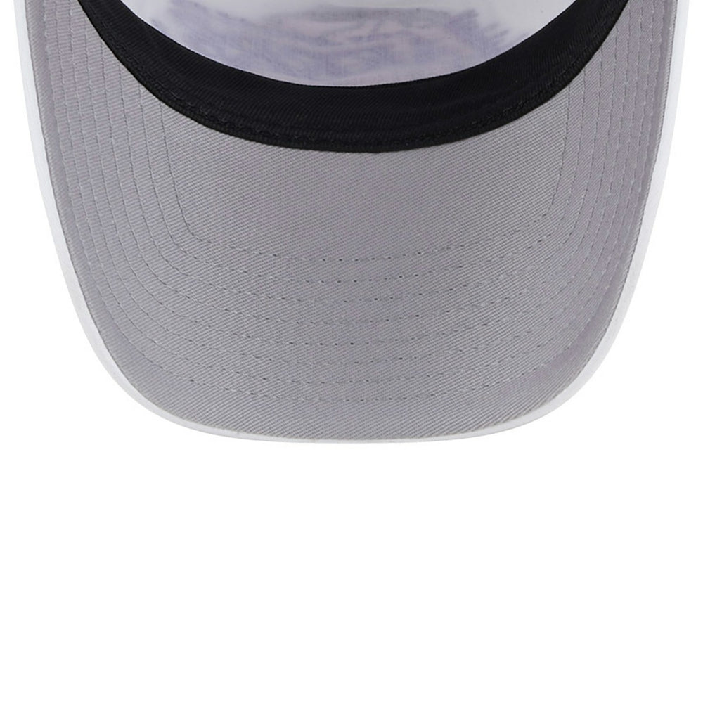 Los Angeles Lakers Court Sport Foam A-Frame 9FORTY Adjustable Trucker Hat White/Purple