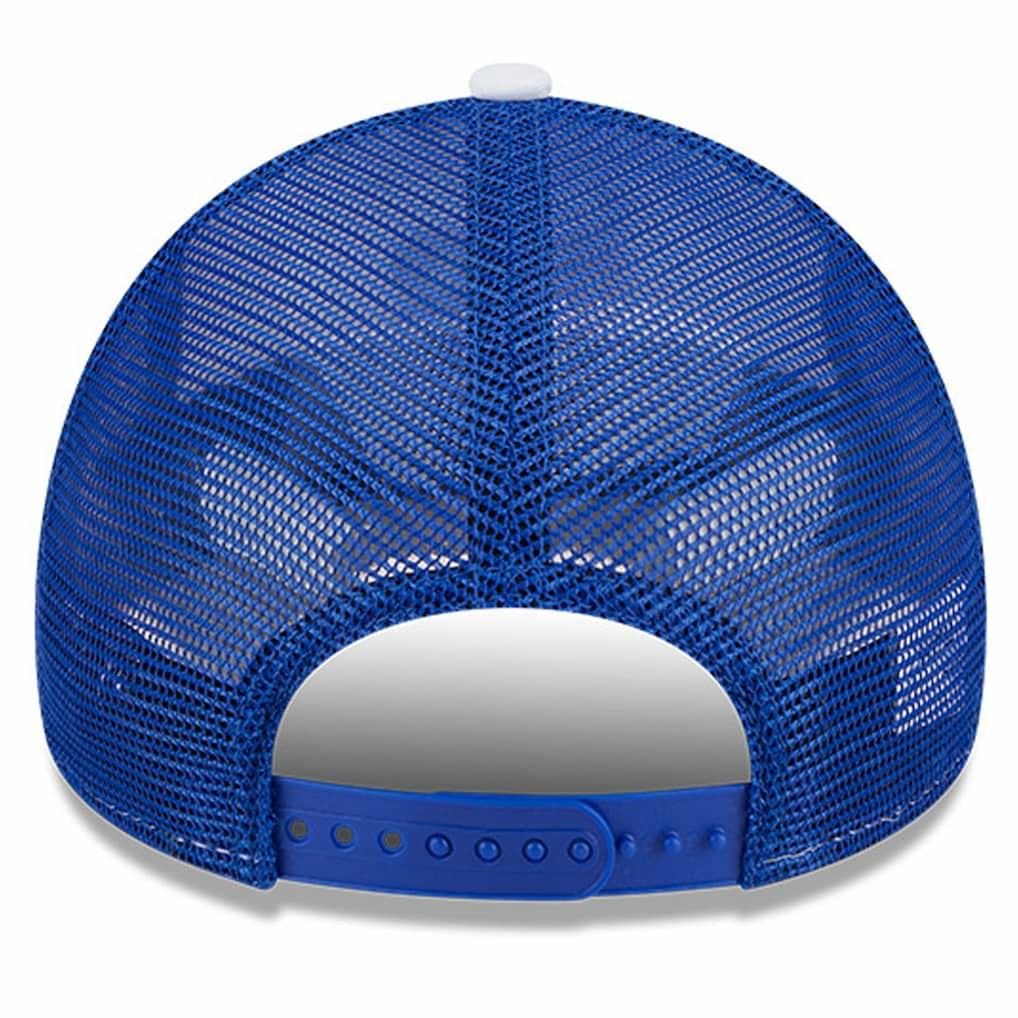 Philadelphia 76ers Court Sport Foam A-Frame 9FORTY Adjustable Trucker Hat White/Royal