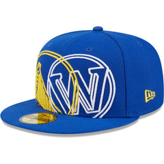Golden State Warriors Game Day Hollow Logo Mashup 59FIFTY Fitted Hat Royal