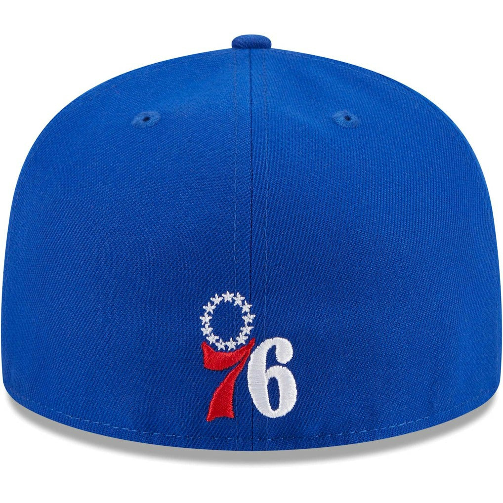 Philadelphia 76ers Game Day Hollow Logo Mashup 59FIFTY Fitted Hat Royal