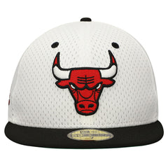 Chicago Bulls Throwback 2Tone 59FIFTY Fitted Hat White/Black