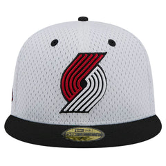 Portland Trail Blazers Throwback 2Tone 59FIFTY Fitted Hat White/Black