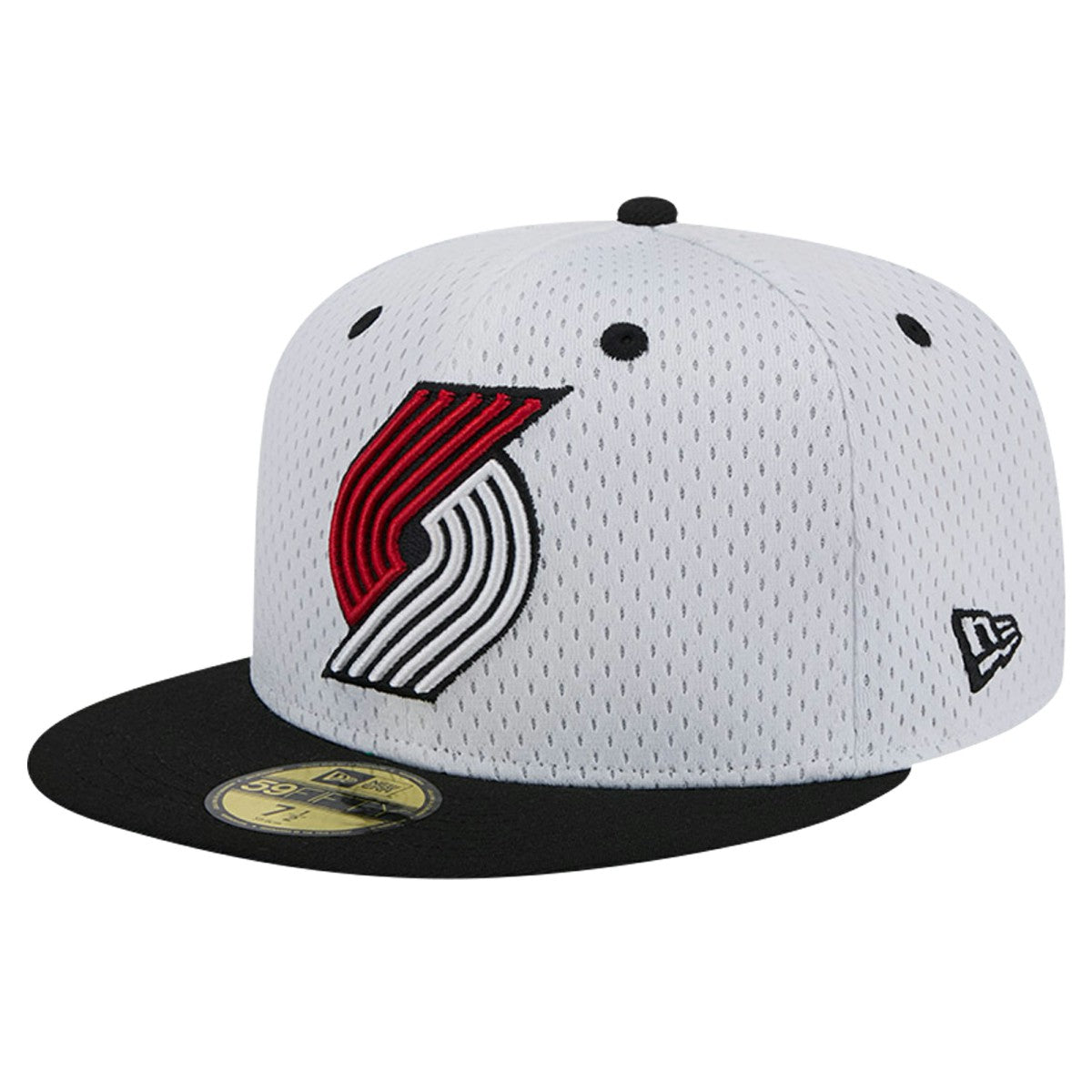 Portland Trail Blazers Throwback 2Tone 59FIFTY Fitted Hat White/Black