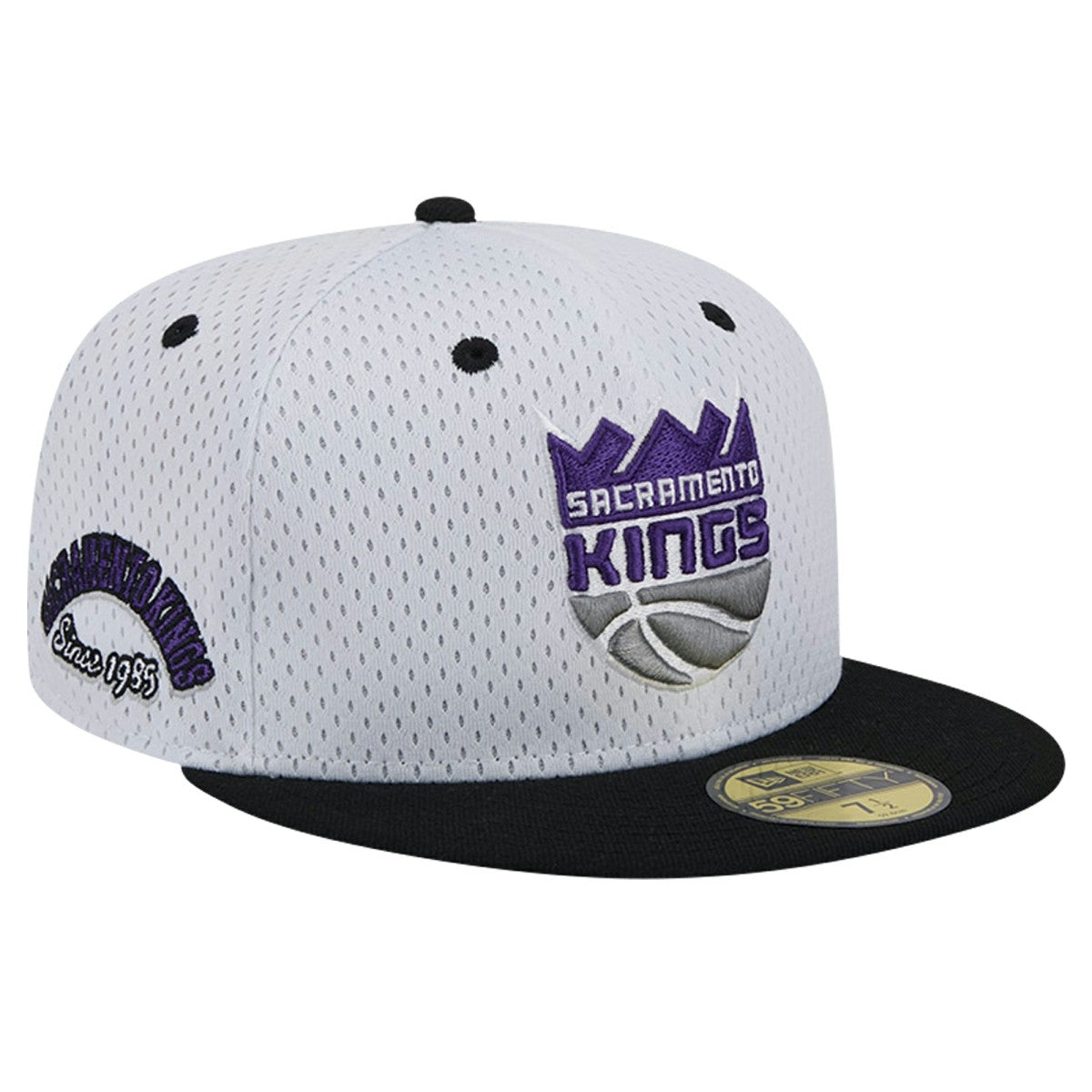 Sacramento Kings Throwback 2Tone 59FIFTY Fitted Hat White/Black