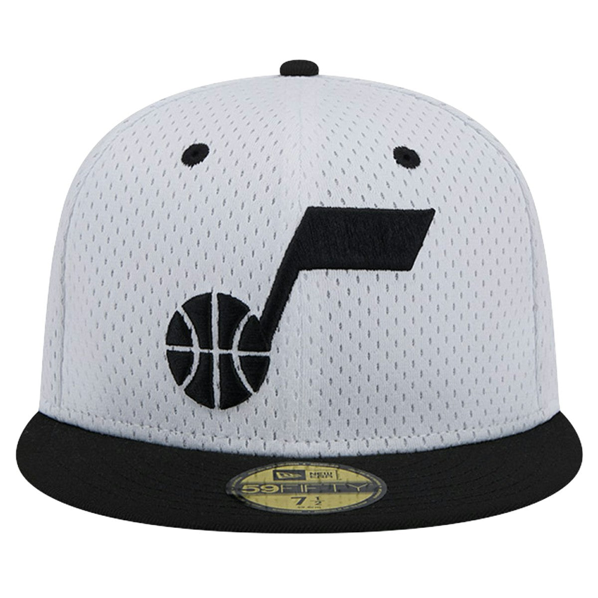 Utah Jazz Throwback 2Tone 59FIFTY Fitted Hat White/Black