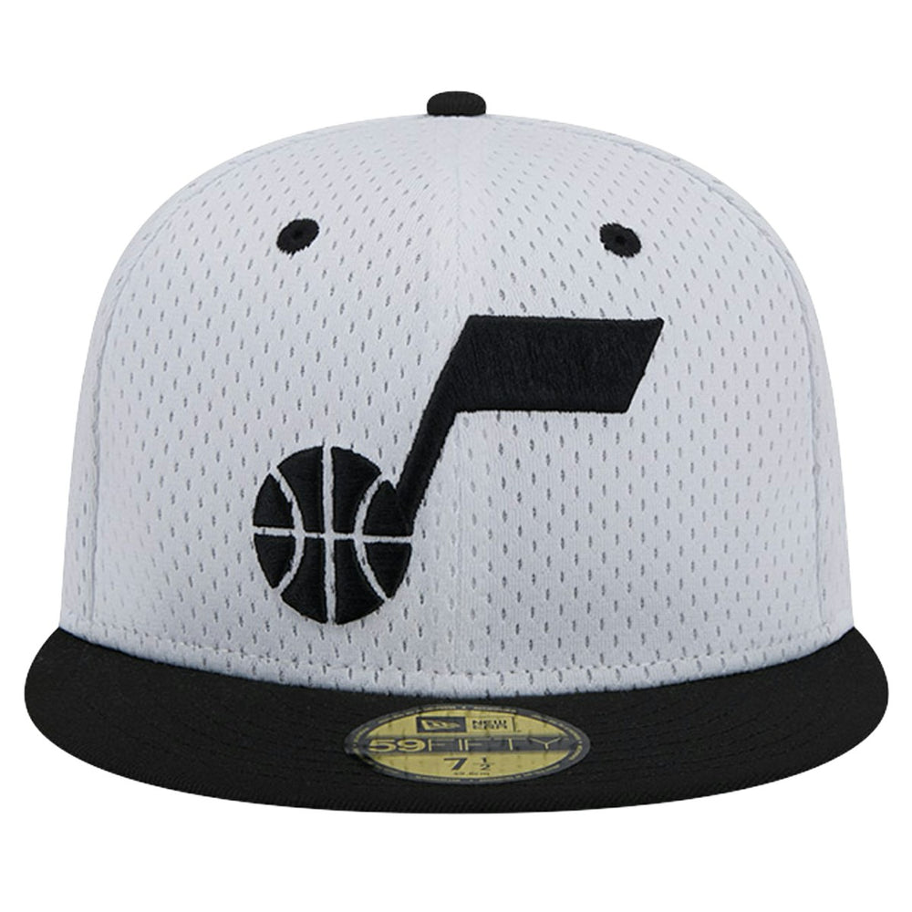 Utah Jazz Throwback 2Tone 59FIFTY Fitted Hat White/Black