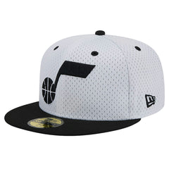 Utah Jazz Throwback 2Tone 59FIFTY Fitted Hat White/Black