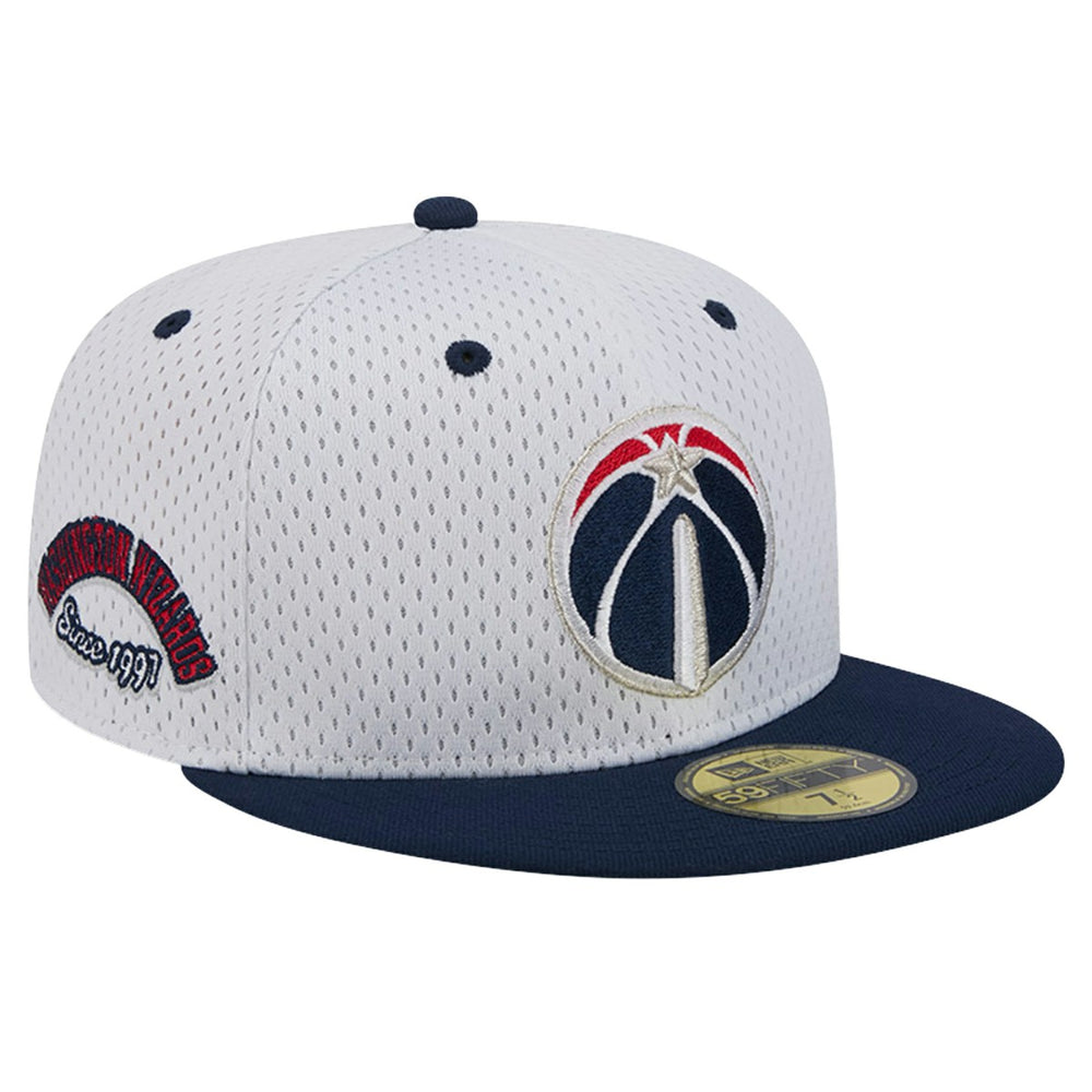 Washington Wizards Throwback 2Tone 59FIFTY Fitted Hat White/Navy