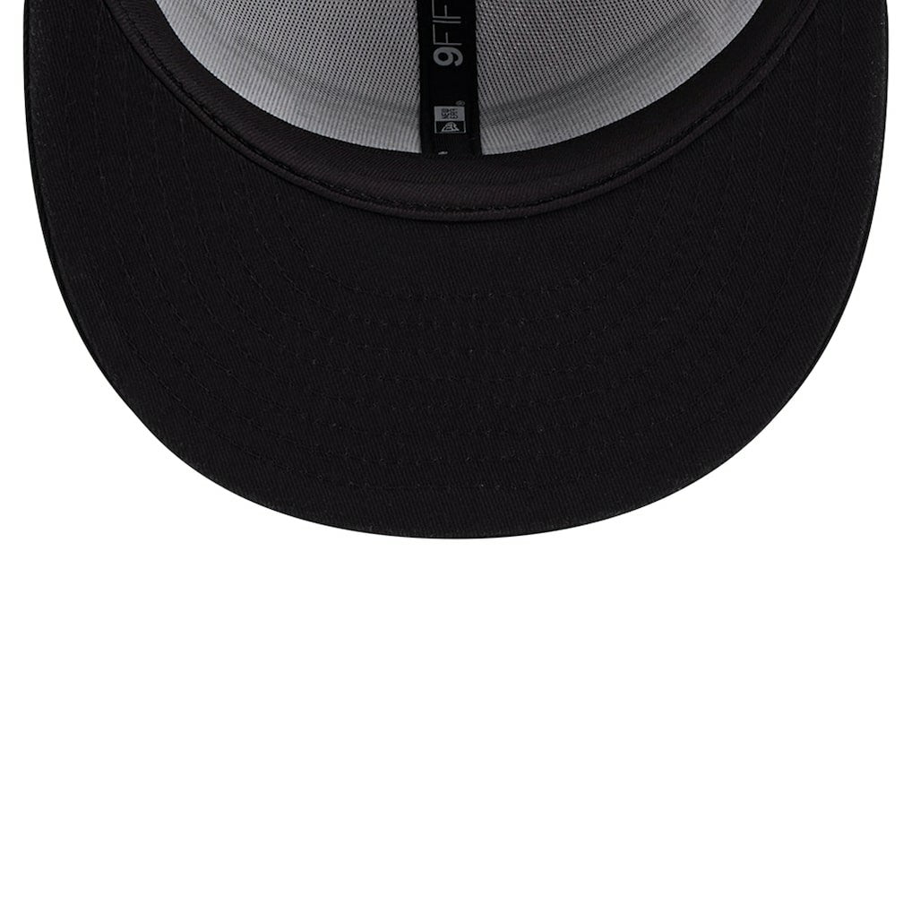 Brooklyn Nets Throwback Gradient Tech Font 9FIFTY Snapback Hat White/Black