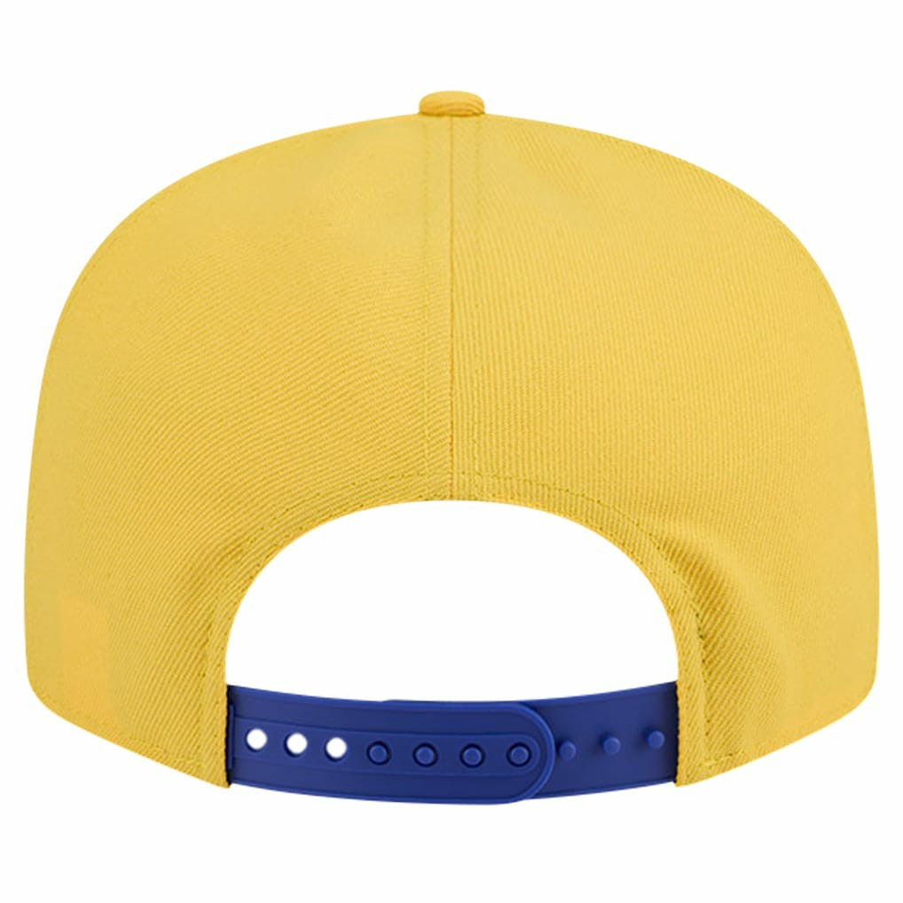 Golden State Warriors Throwback Gradient Tech Font 9FIFTY Snapback Hat White/Royal