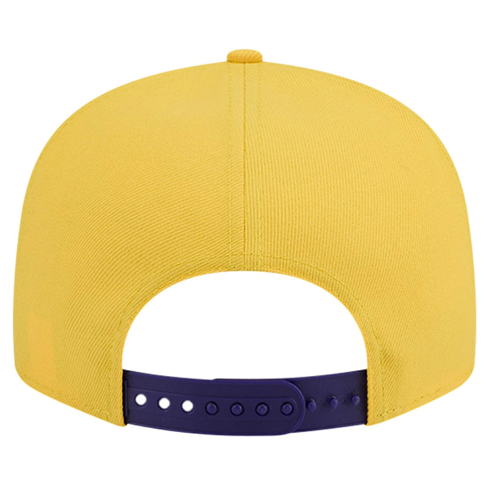 Los Angeles Lakers Throwback Gradient Tech Font 9FIFTY Snapback Hat White/Purple