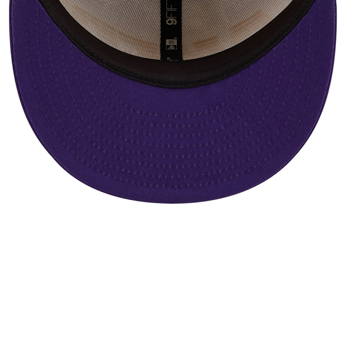 Los Angeles Lakers Throwback Gradient Tech Font 9FIFTY Snapback Hat White/Purple