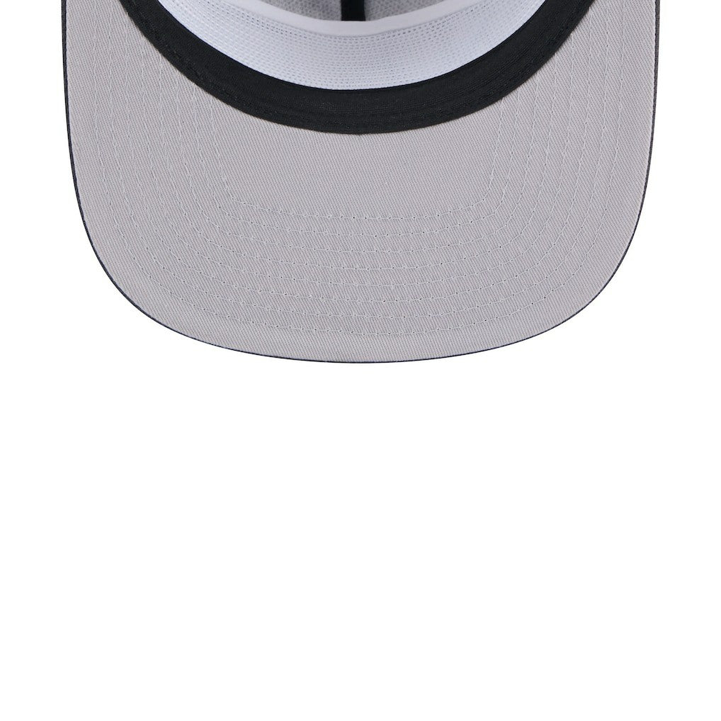 Brooklyn Nets Throwback Team Arch Golfer Snapback Hat Black/Charcoal