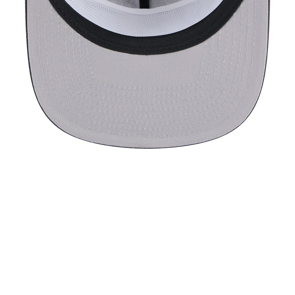 Brooklyn Nets Throwback Team Arch Golfer Snapback Hat Black/Charcoal