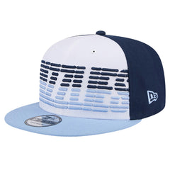 Memphis Grizzlies Throwback Gradient Tech Font 9FIFTY Snapback Hat White/Light Blue