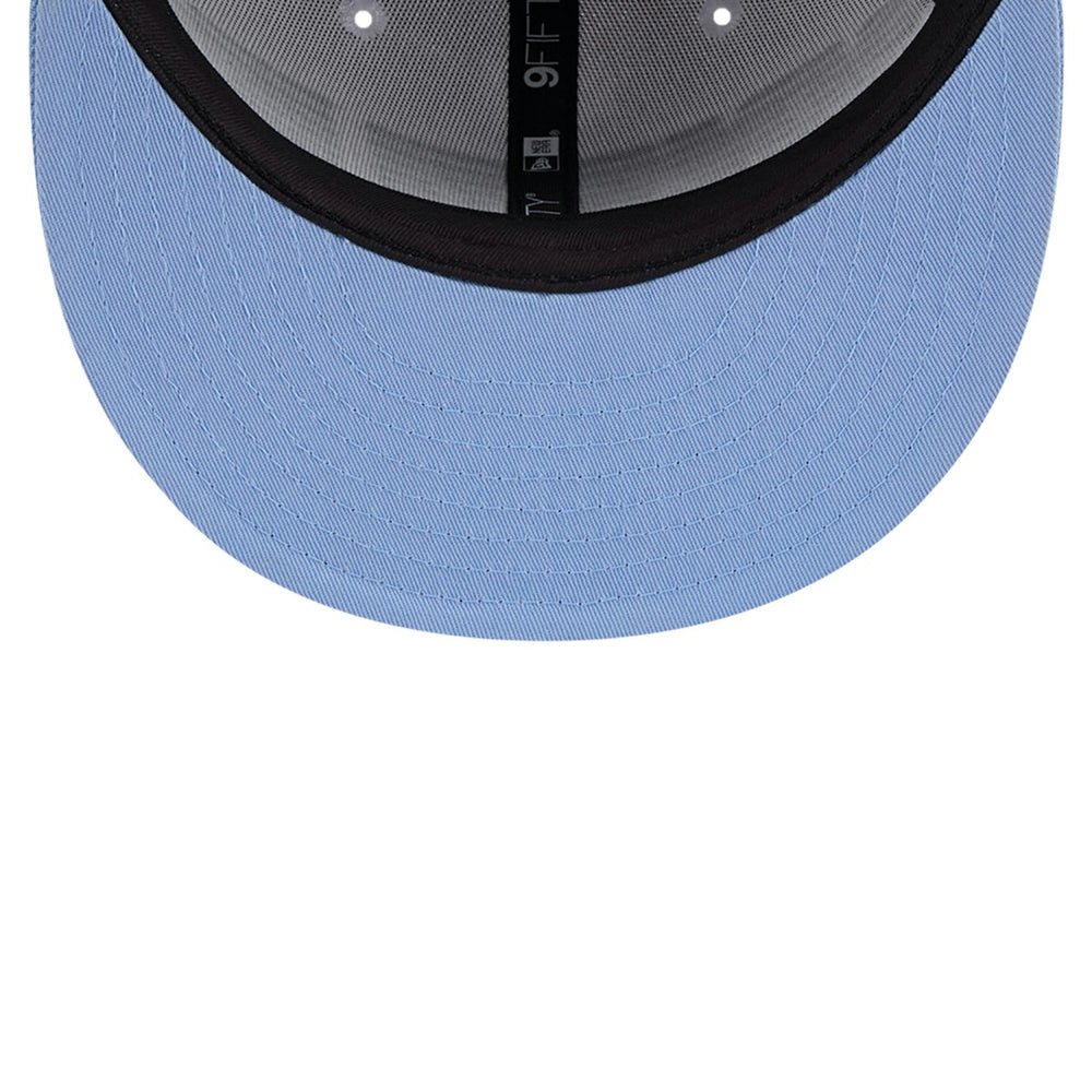 Memphis Grizzlies Throwback Gradient Tech Font 9FIFTY Snapback Hat White/Light Blue