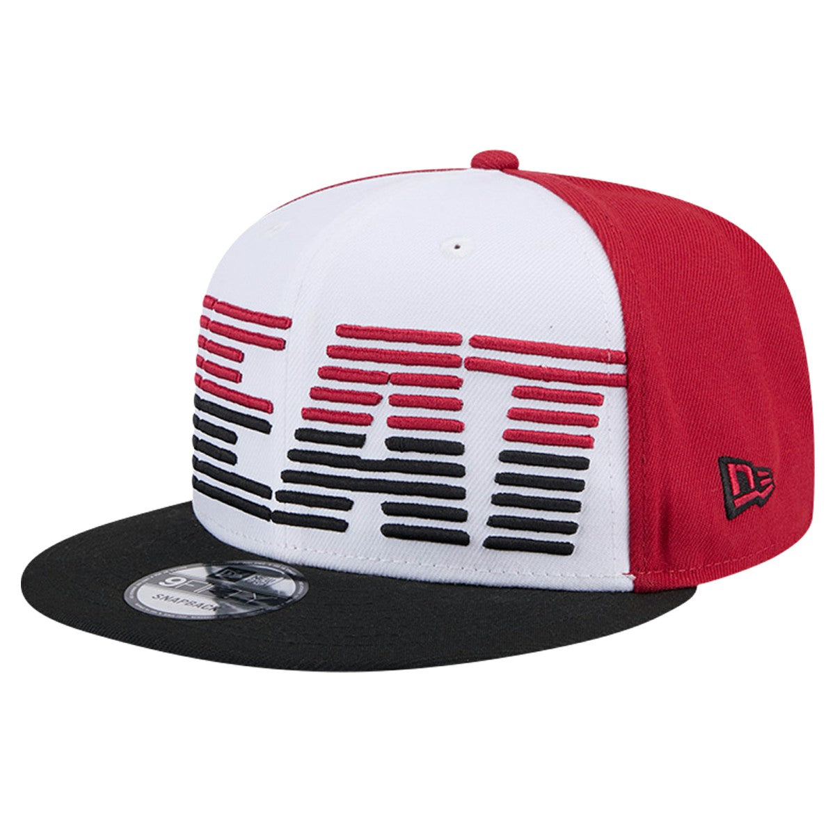 Miami Heat Throwback Gradient Tech Font 9FIFTY Snapback Hat White/Black