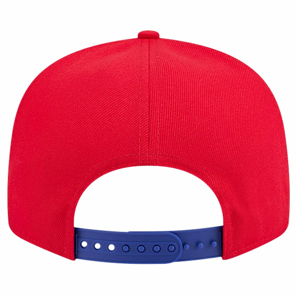Philadelphia 76ers Throwback Gradient Tech Font 9FIFTY Snapback Hat White/Royal